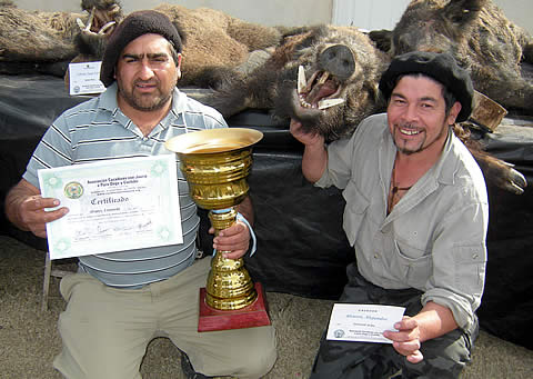 Alejandro Alvares ganador del 6º Torneo Caza de Jabalí con Jauría