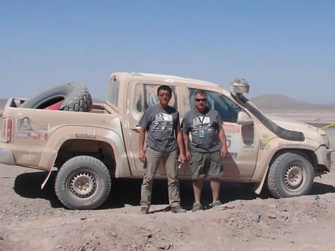 Marcos Cabrino, pampeano en Dakar 2012