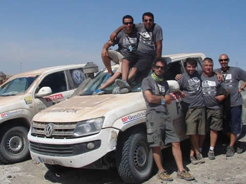 Marcos Cabrino, pampeano en Dakar 2012