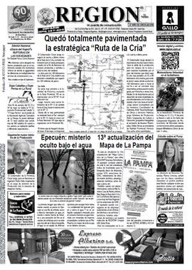 Tapa de Semanario REGION®