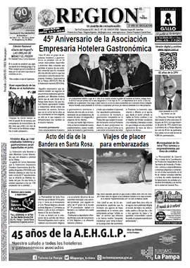 Tapa de Semanario REGION®