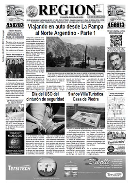 Tapa de Semanario REGION®