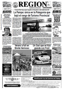 Tapa de Semanario REGION®