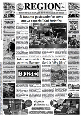 Tapa de Semanario REGION