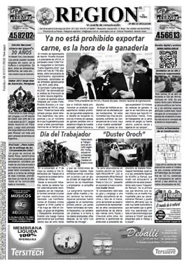 Tapa de Semanario REGION