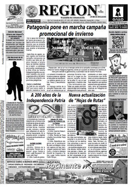 Tapa de Semanario REGION