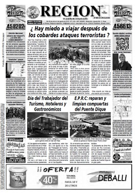 Tapa de Semanario REGION