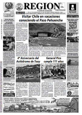 Tapa de Semanario REGION