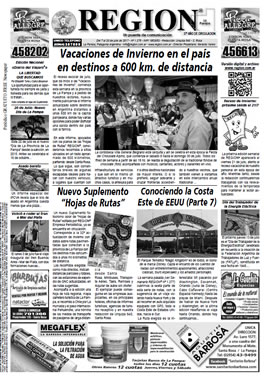 Tapa de Semanario REGION