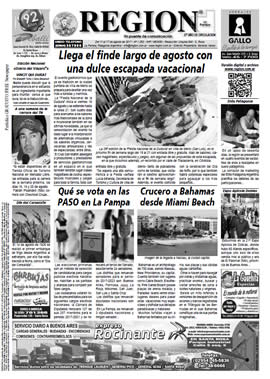 Tapa de Semanario REGION