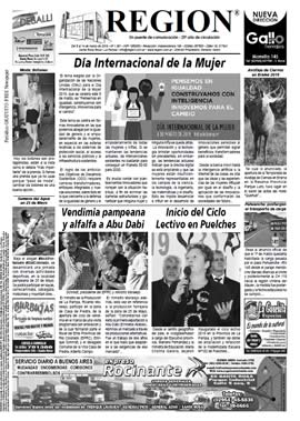 Tapa de Semanario REGION