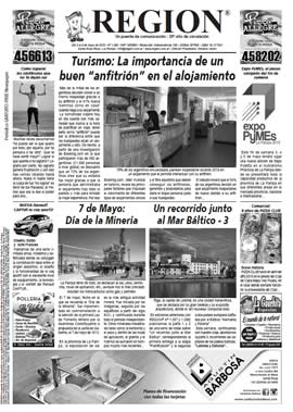 Tapa de Semanario REGION